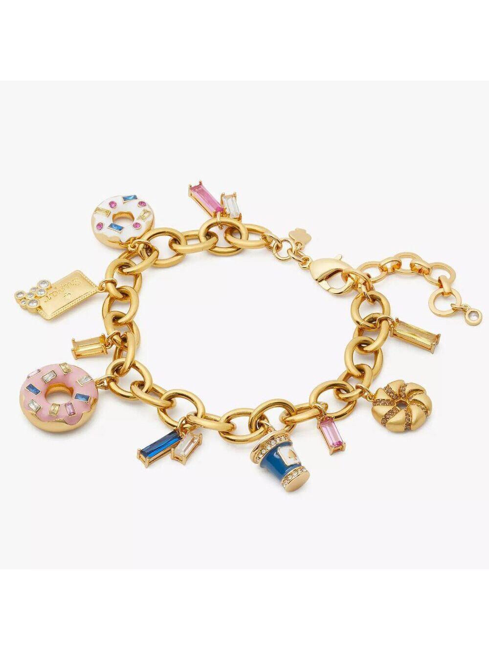 Kate Spade Coffee Break Donut Charm Bracelet